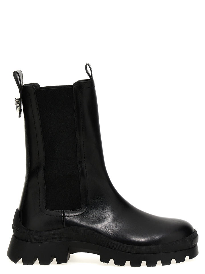 Dsquared² Black Calfskin Ankle Boots