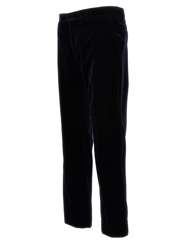 Gucci Blue Cotton Casual Pants
