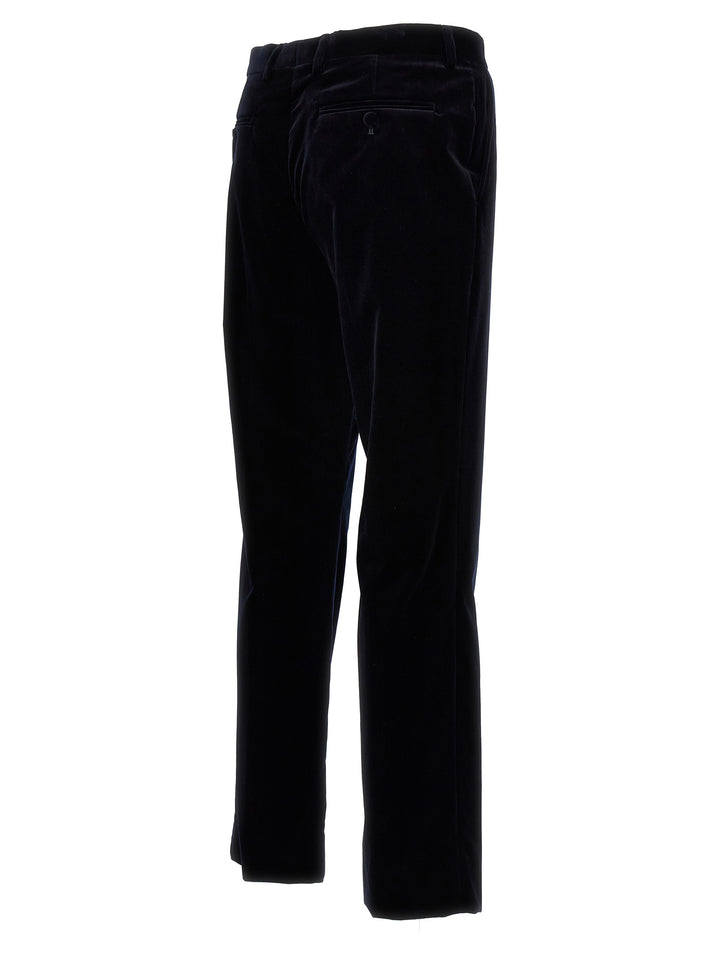 Gucci Blue Cotton Casual Pants