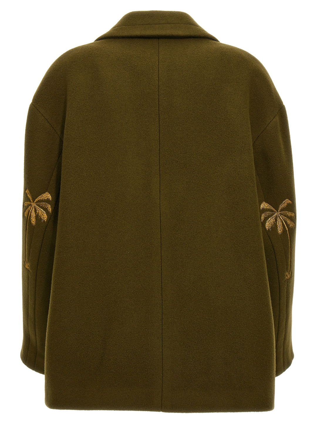 Palm Angels Bicolor Virgin Wool Coat
