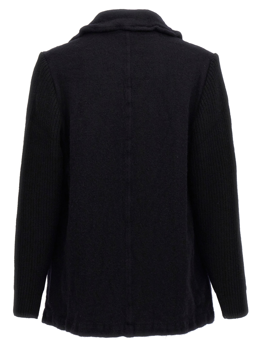 Comme Des Garçons Blue Wool Coat