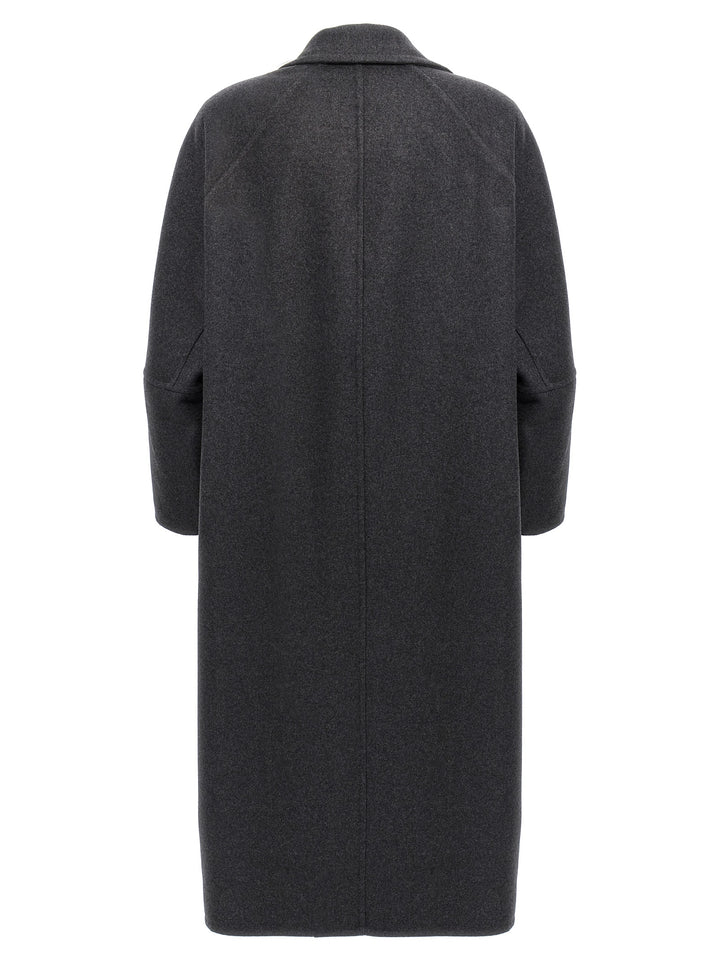 Max Mara Gray Virgin Wool Coat