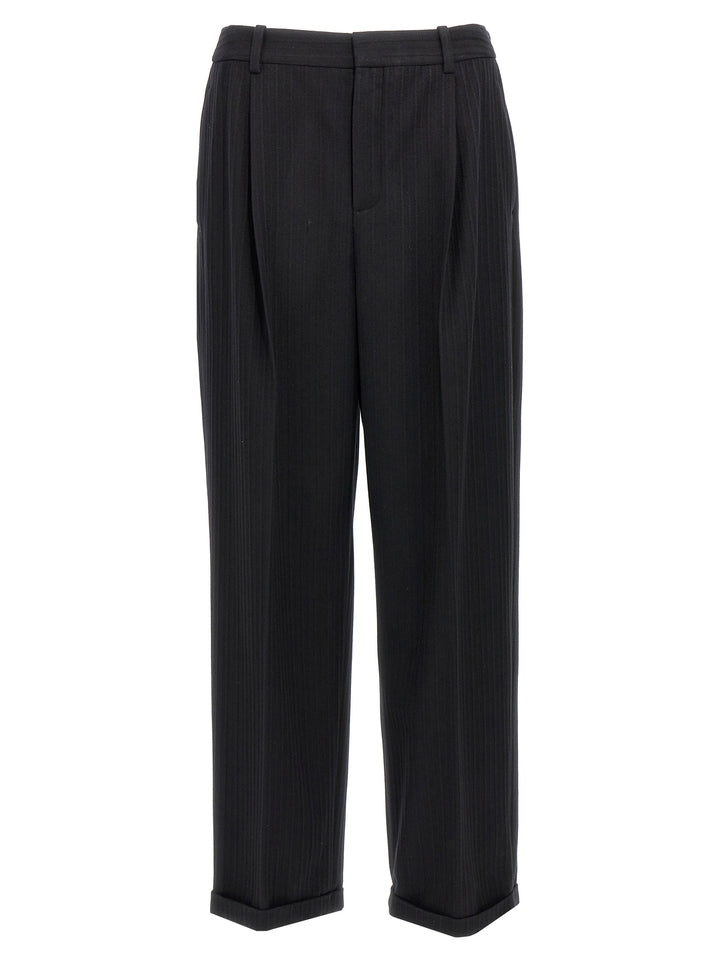 Saint Laurent Black Wool Dress Pants