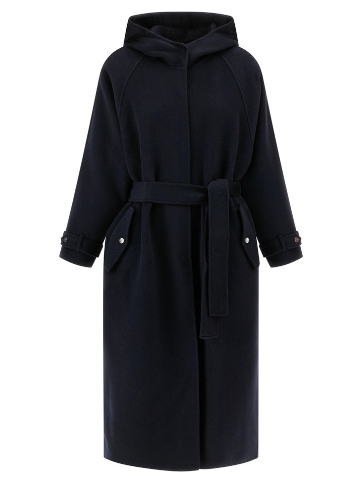 PINKO Blue Polyamide Coat
