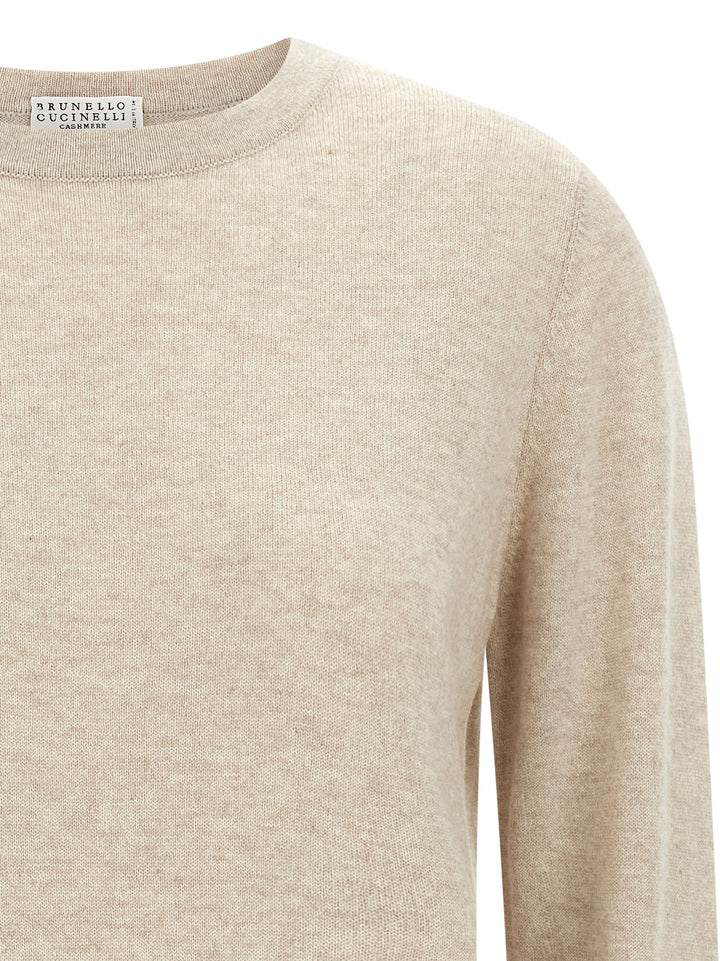 Brunello Cucinelli Beige Cashmere Cardigan