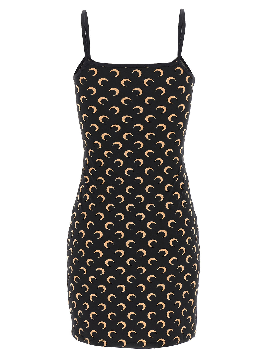 Marine Serre Black Polyamide Short Dress