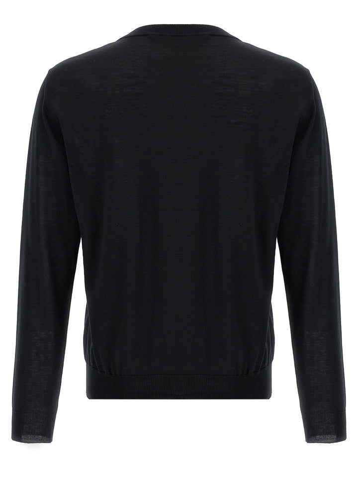 Valentino Garavani Black Virgin Wool Cardigan