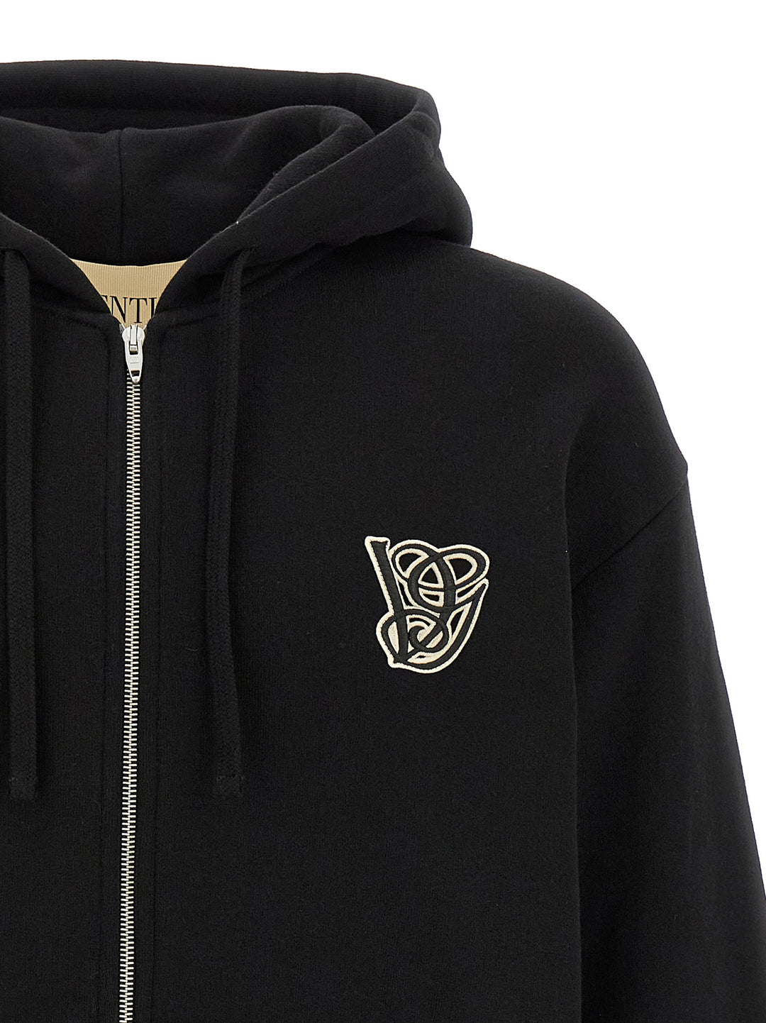 Valentino Garavani Black Cotton Sweatshirt