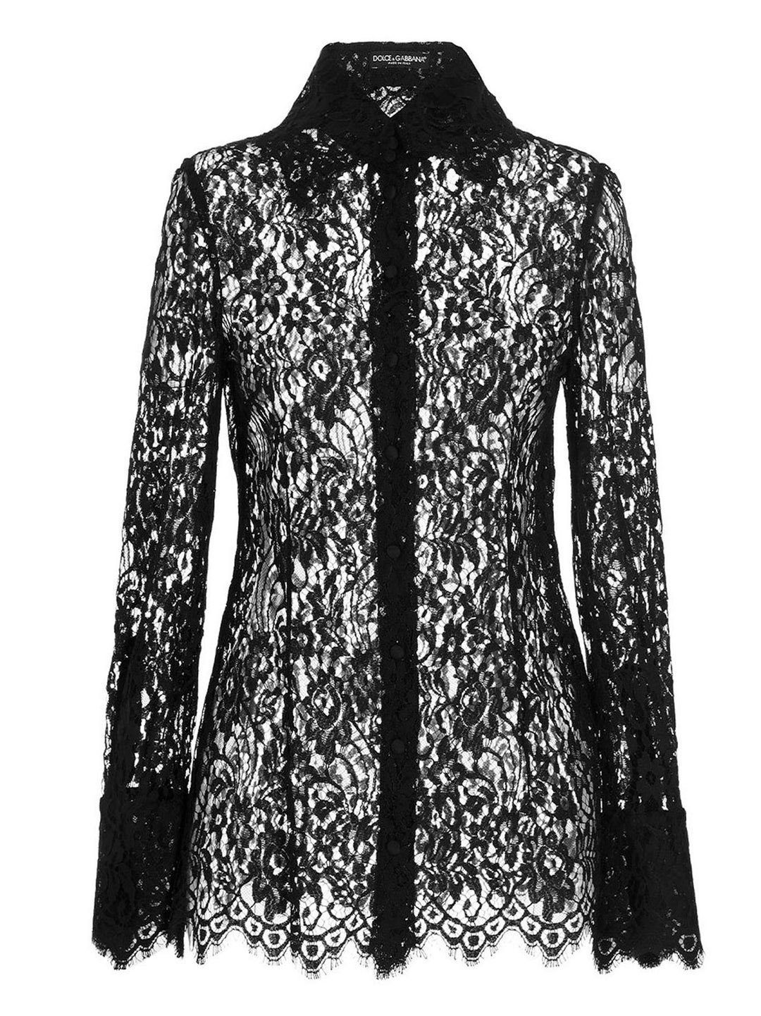 Dolce &amp; Gabbana Black Polyamide Blouse