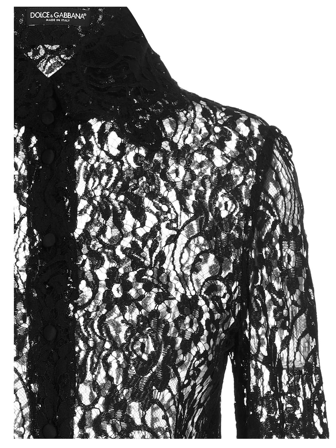 Dolce &amp; Gabbana Black Polyamide Blouse