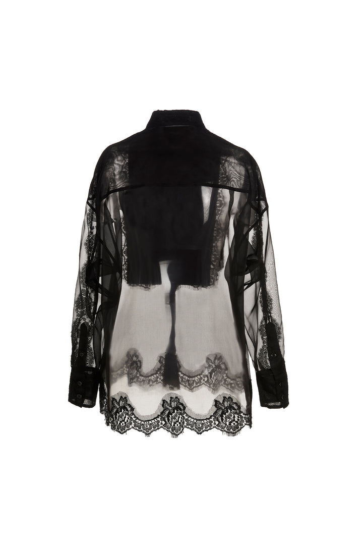 Dolce &amp; Gabbana Black Silk Blouse