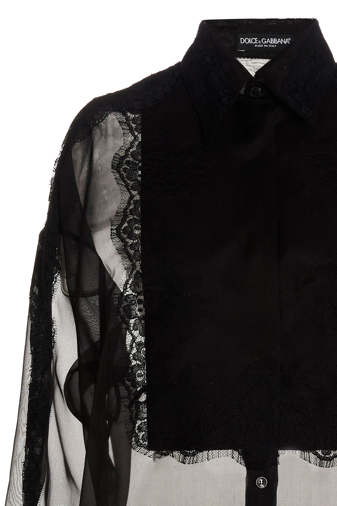 Dolce &amp; Gabbana Black Silk Blouse