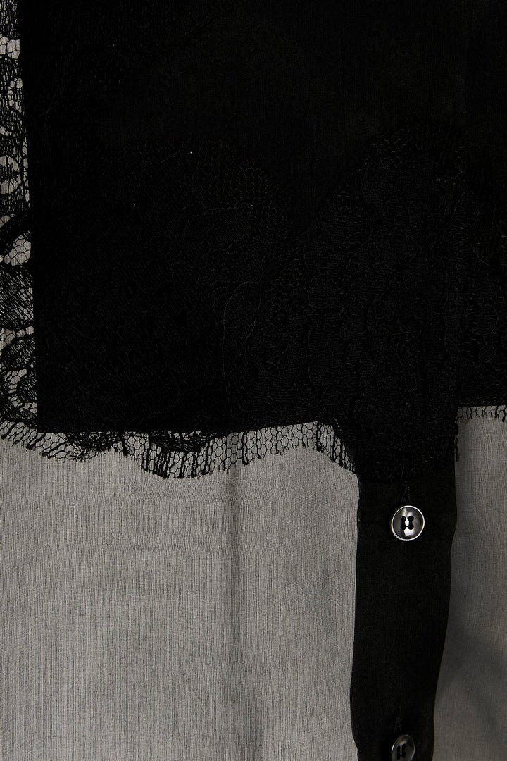 Dolce &amp; Gabbana Black Silk Blouse