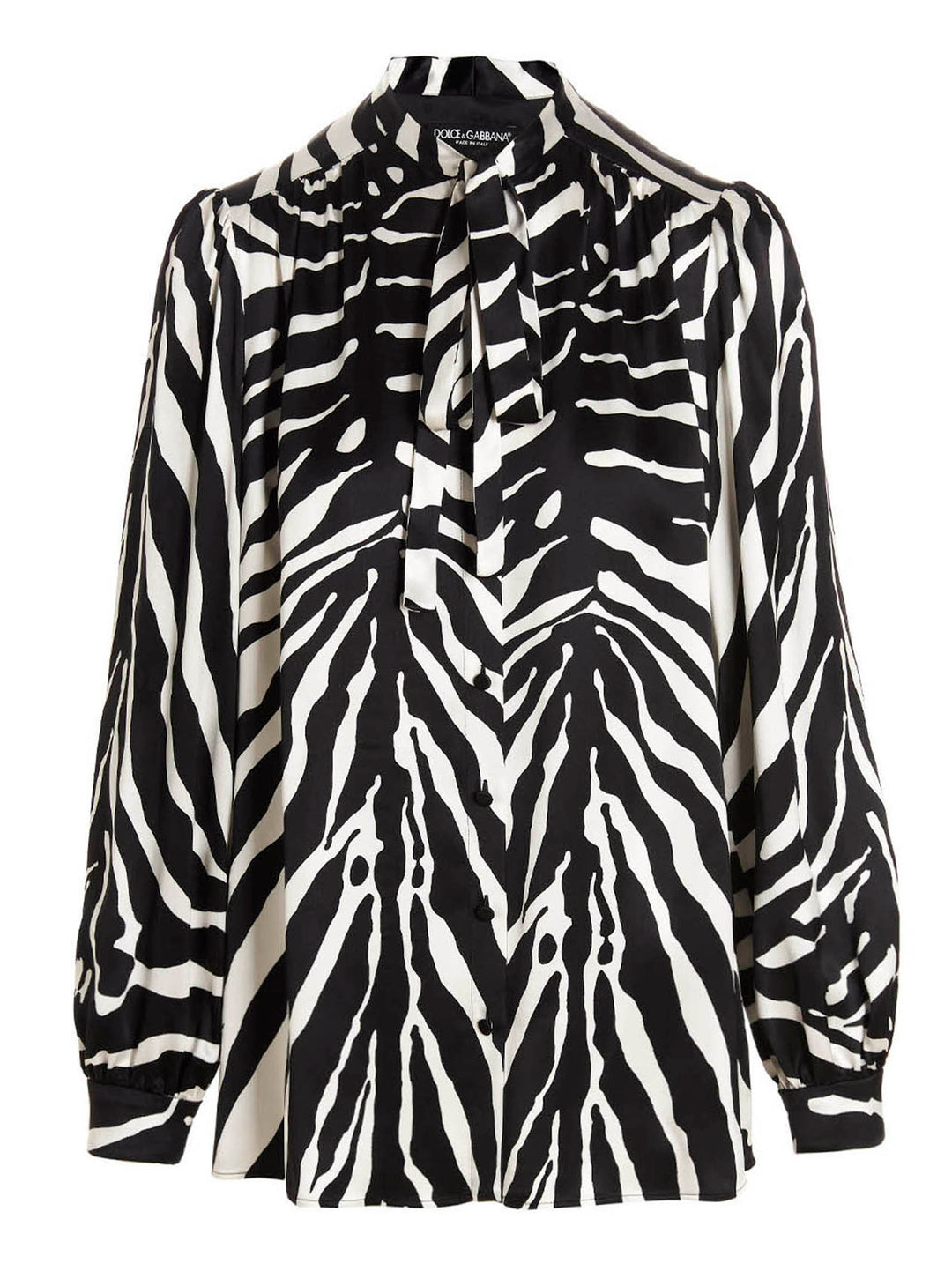 Dolce &amp; Gabbana Bicolor Silk Blouse