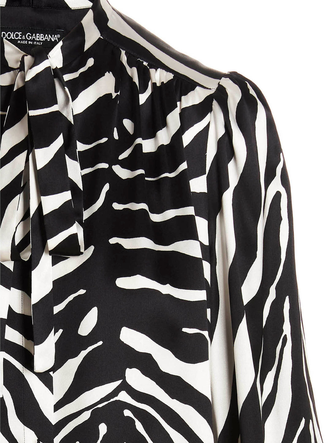 Dolce &amp; Gabbana Bicolor Silk Blouse