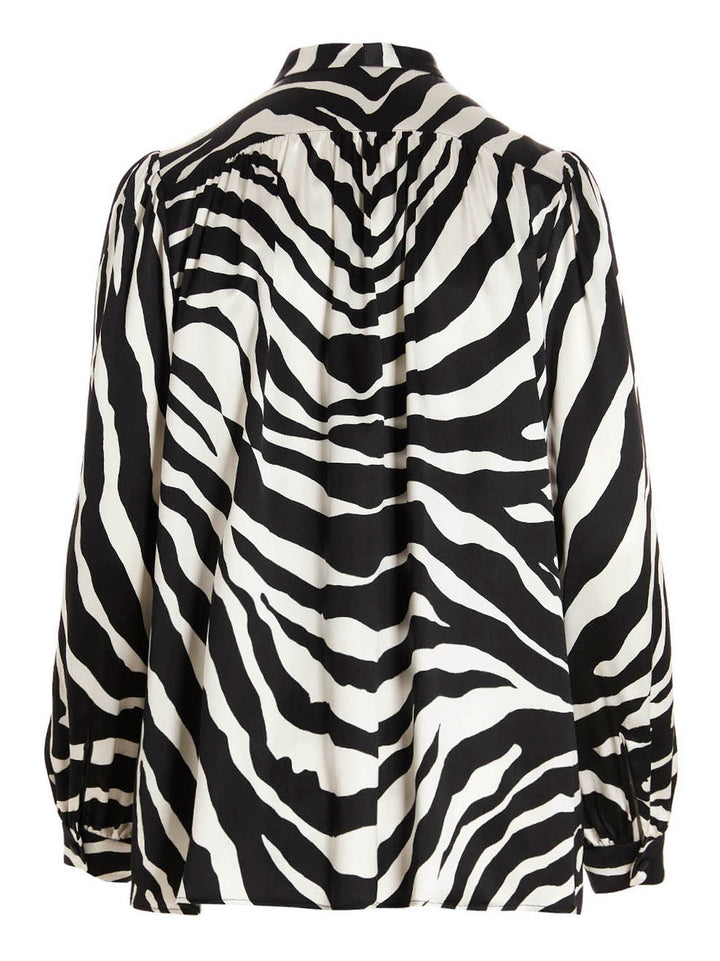 Dolce &amp; Gabbana Bicolor Silk Blouse