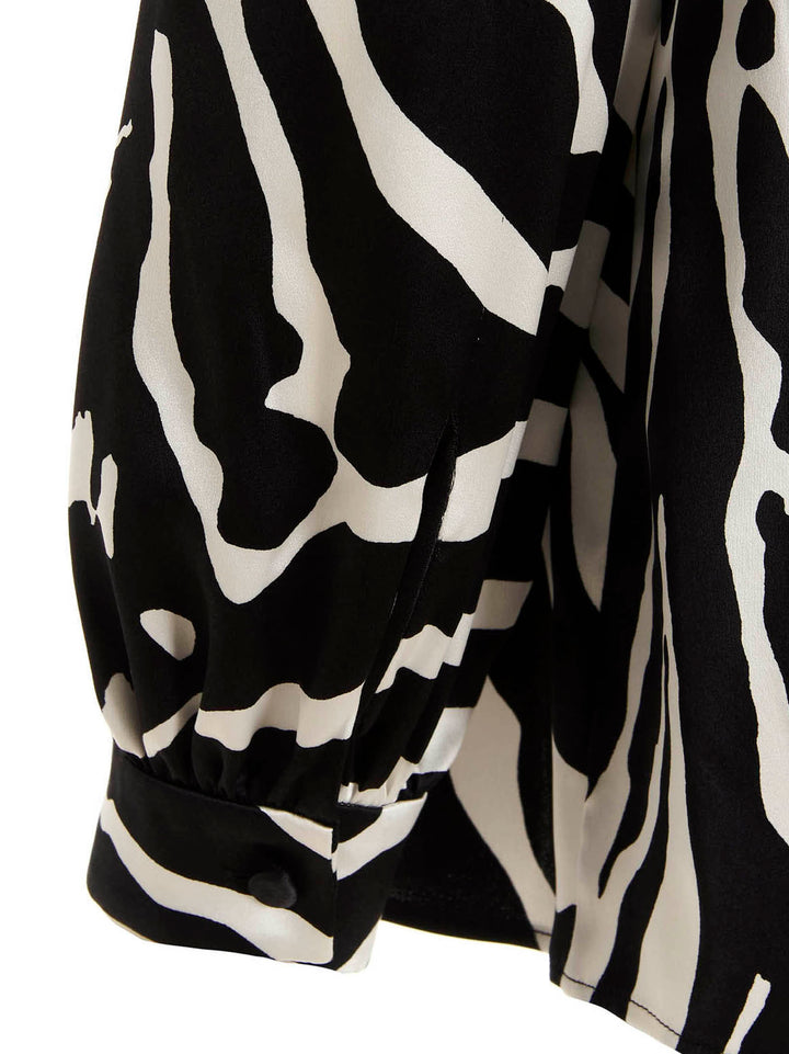 Dolce &amp; Gabbana Bicolor Silk Blouse