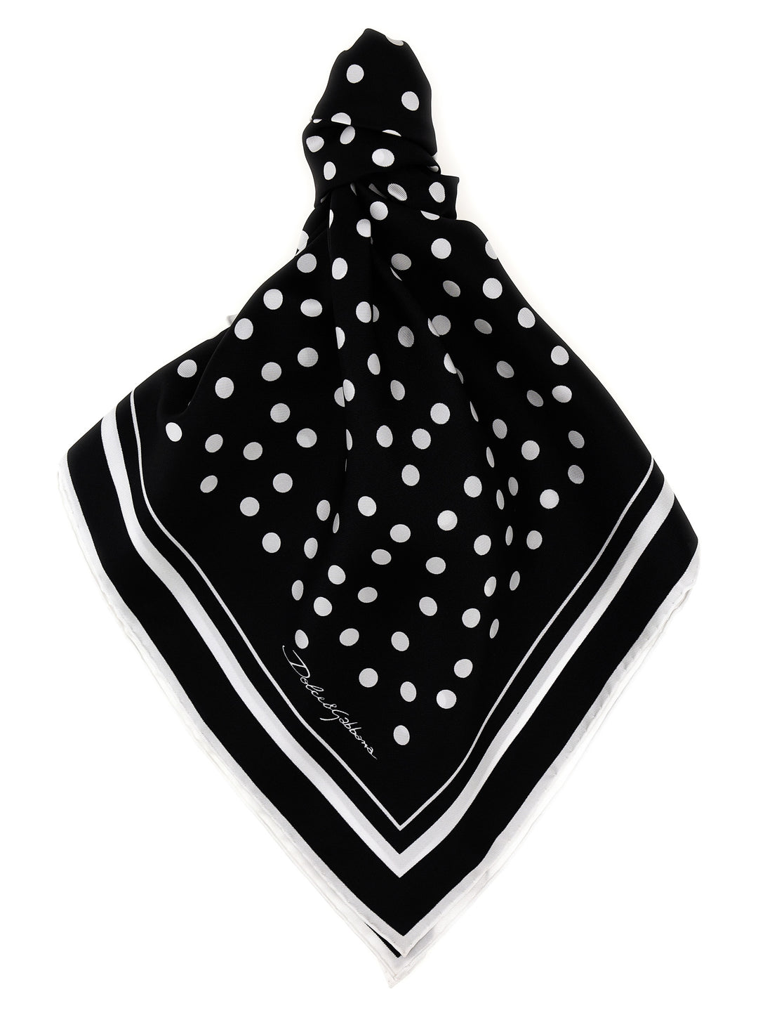 Dolce &amp; Gabbana Bicolor Silk Scarf