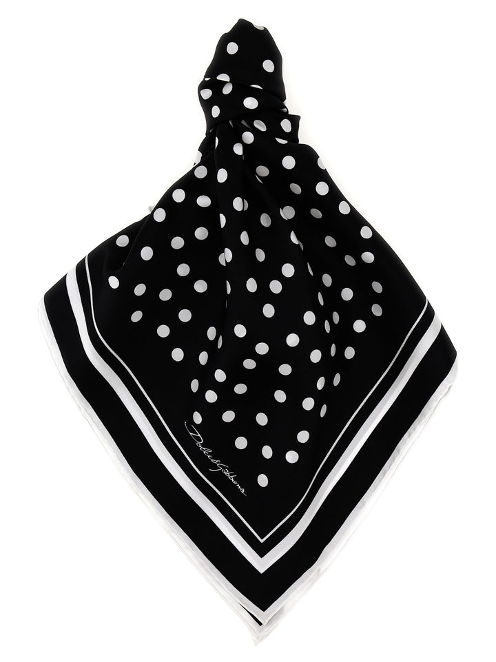 Dolce &amp; Gabbana Bicolor Silk Scarf