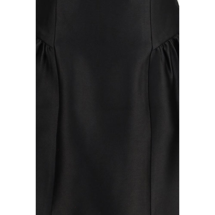 Self-Portrait Black Polyester Casual Dress