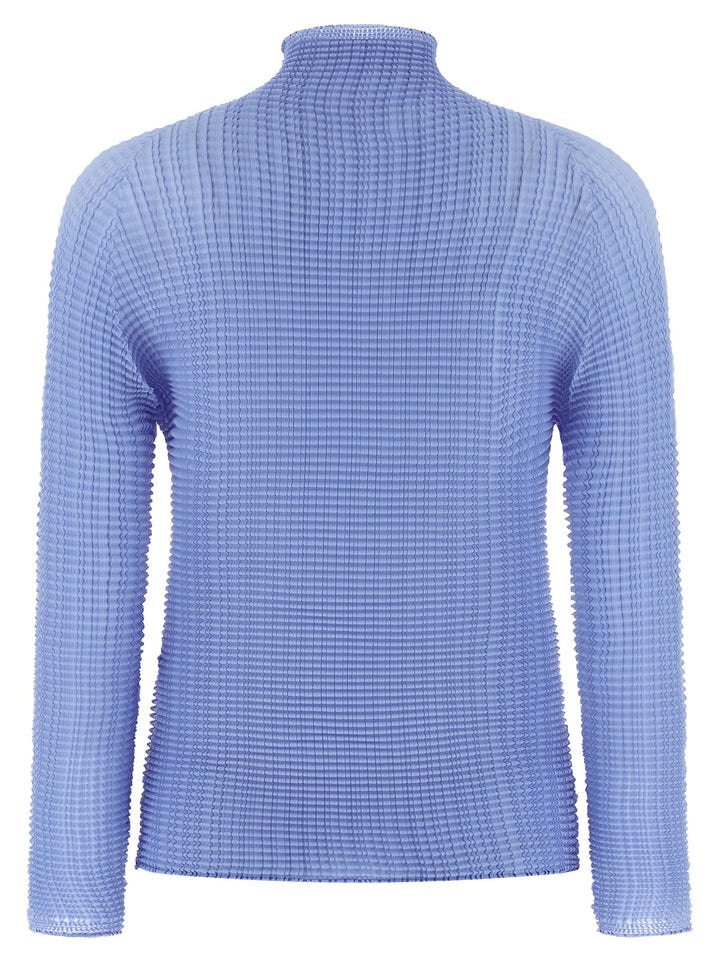 Issey Miyake Blue Polyester Blouse