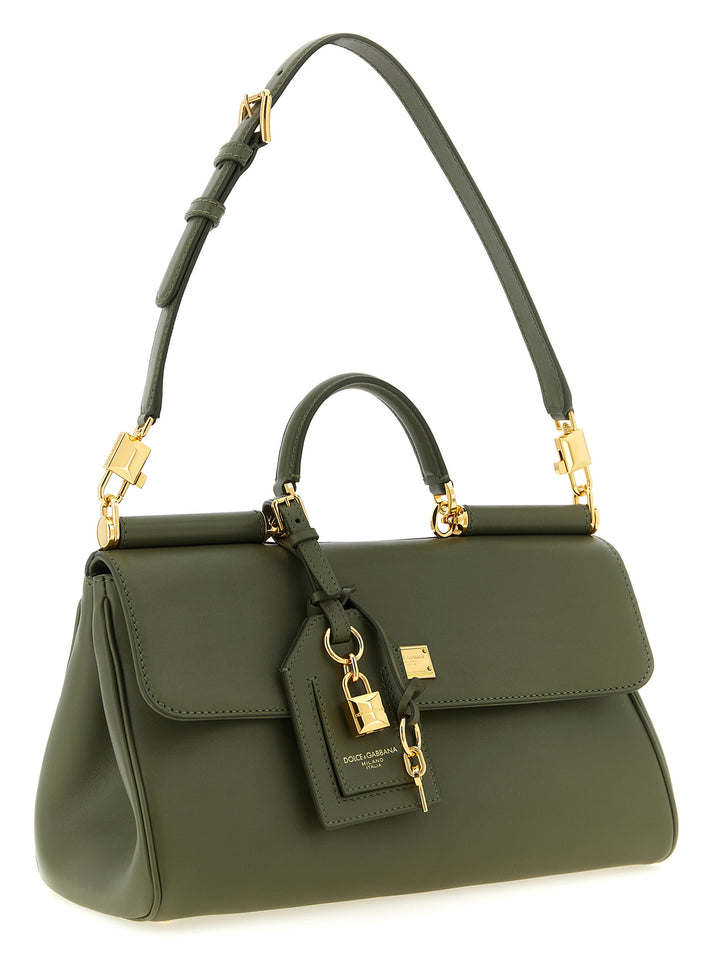 Dolce &amp; Gabbana Bicolor Calfskin Handbag