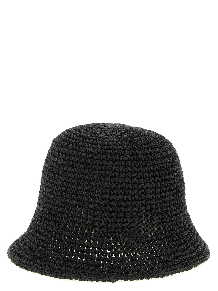 Maison Michel Black Papier Bucket Hat