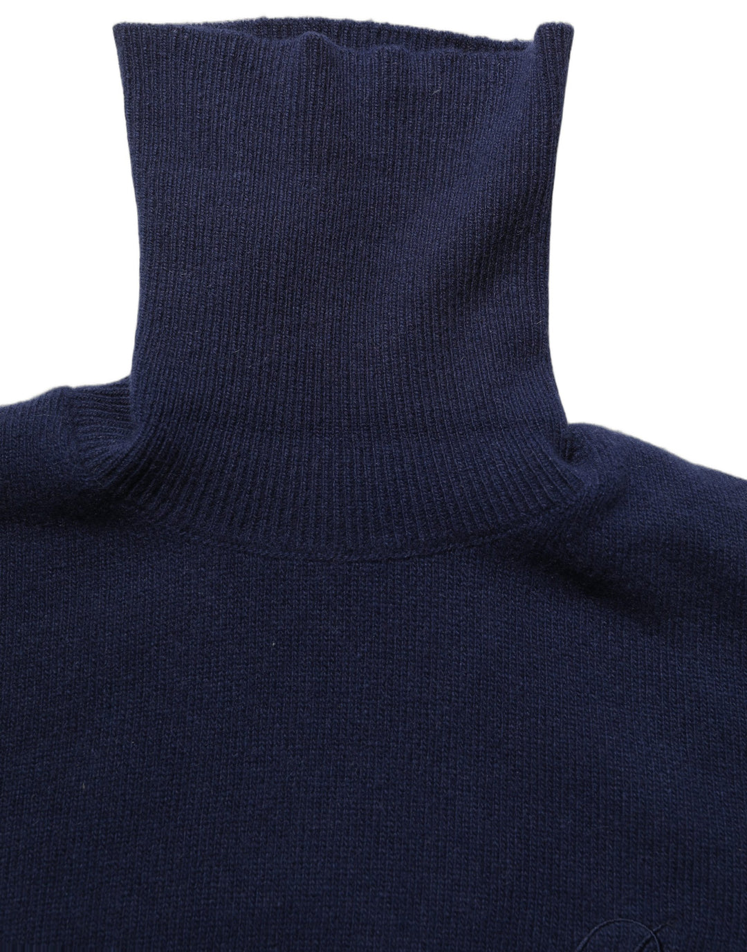 Dolce &amp; Gabbana Blue Wool Knit Turtleneck Pullover Sweater