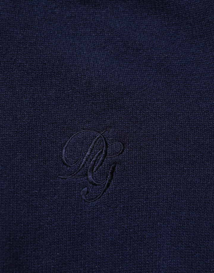 Dolce &amp; Gabbana Blue Wool Knit Turtleneck Pullover Sweater