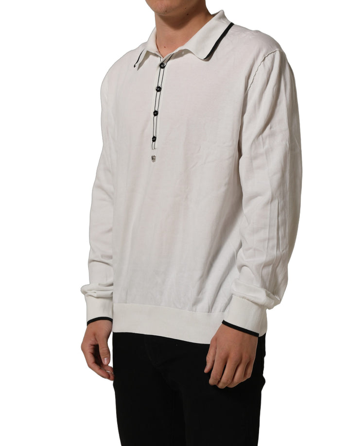 Dolce &amp; Gabbana Black Leaf Print Silk Men Crew Neck T-shirt