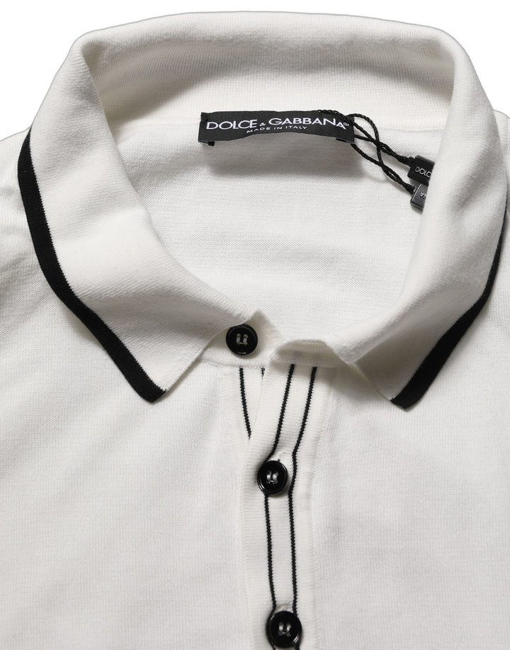 Dolce &amp; Gabbana Black Leaf Print Silk Men Crew Neck T-shirt