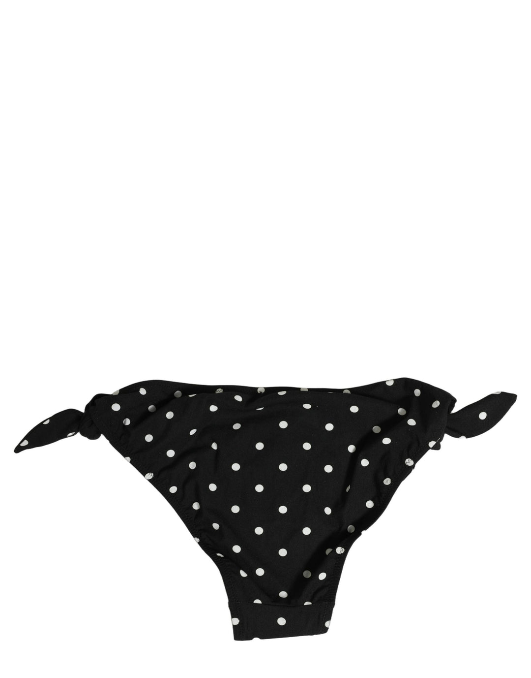 Dolce &amp; Gabbana Black Polka Dot Swimwear Beachwear Bottom Bikini
