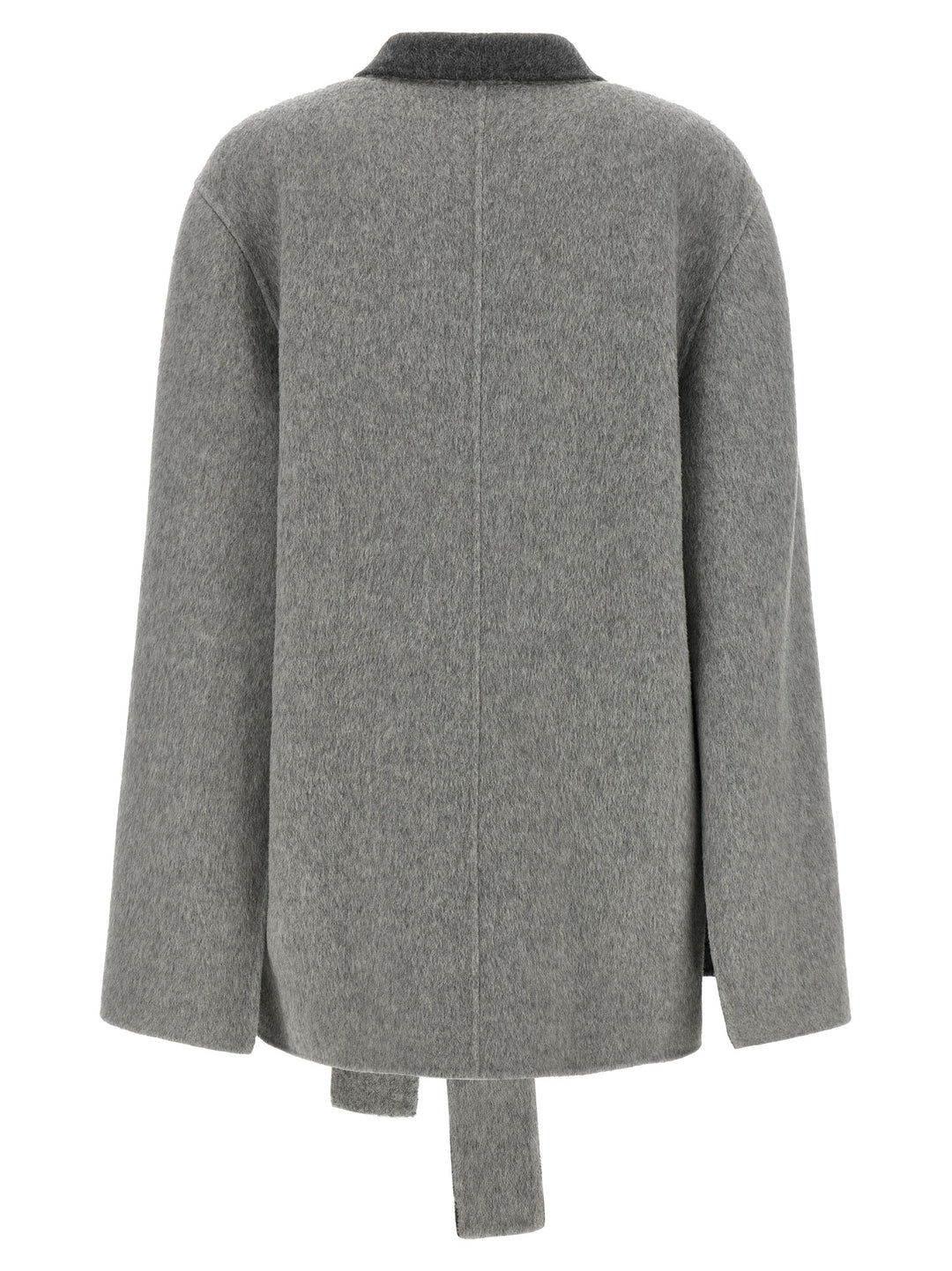 Alberta Ferretti Gray Wool Cardigan