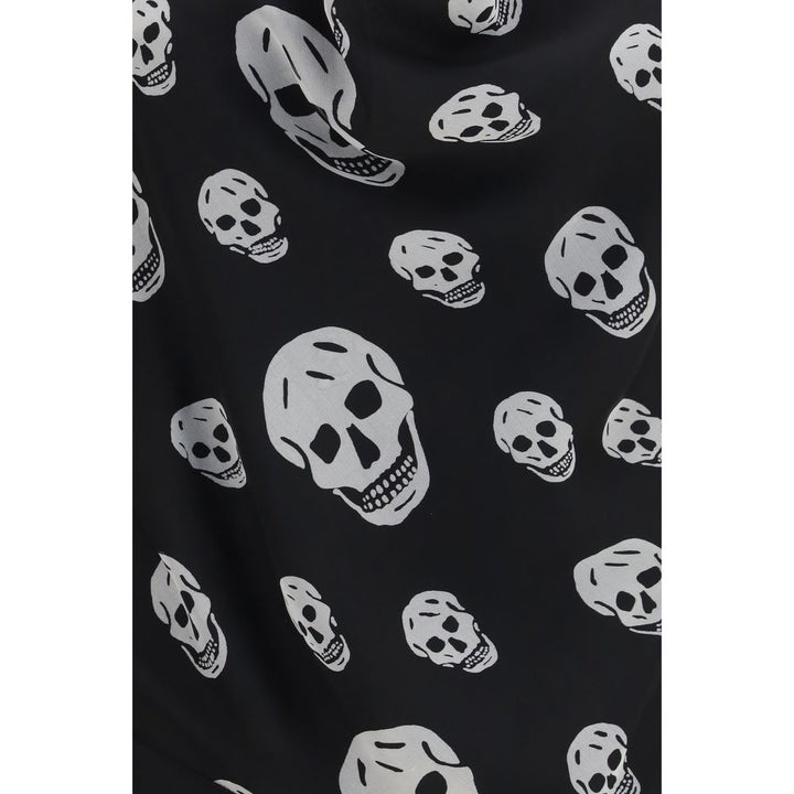 Alexander McQueen Black Silk Scarf