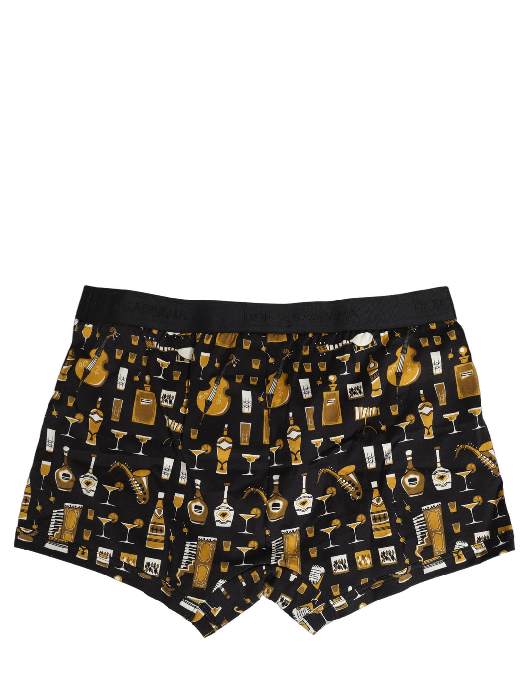 Dolce &amp; Gabbana Black Gold Cocktail Regular Boxer Underwear