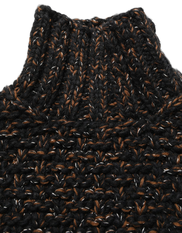 Dolce &amp; Gabbana Brown Wool Knit Turtleneck Pullover Sweater