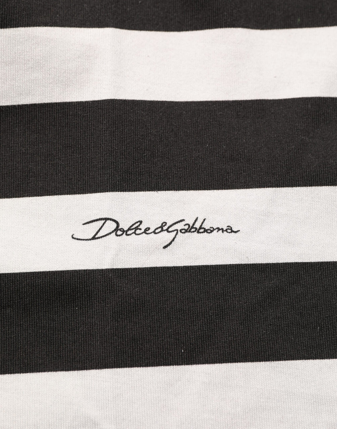 Dolce &amp; Gabbana Black White Stripes Cotton Sleeveless T-shirt