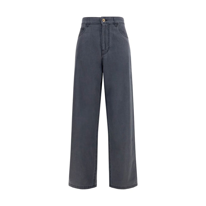 Miu Miu Black Cotton Straight-Leg Jeans