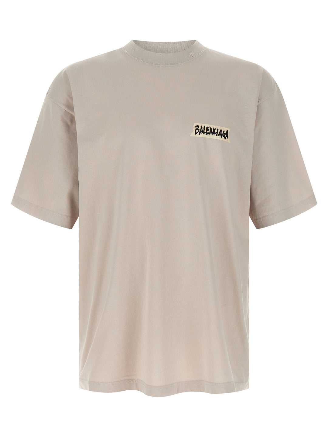 Balenciaga Gray Cotton T-Shirt