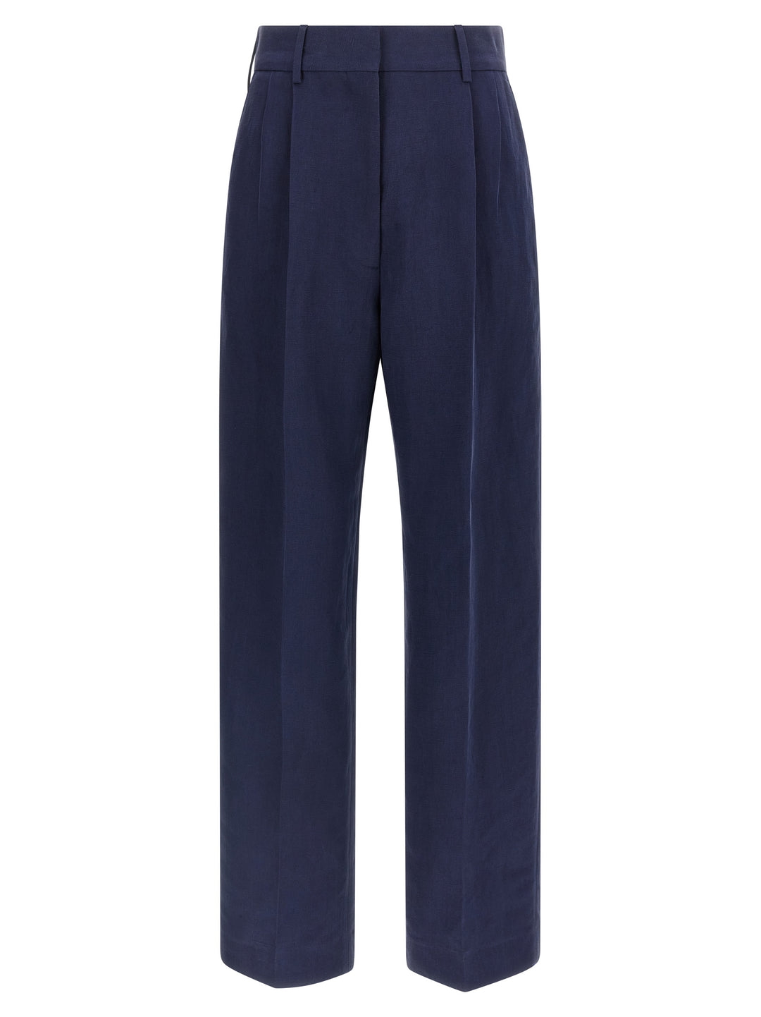 Blazé Milano Blue Linen Casual Pants