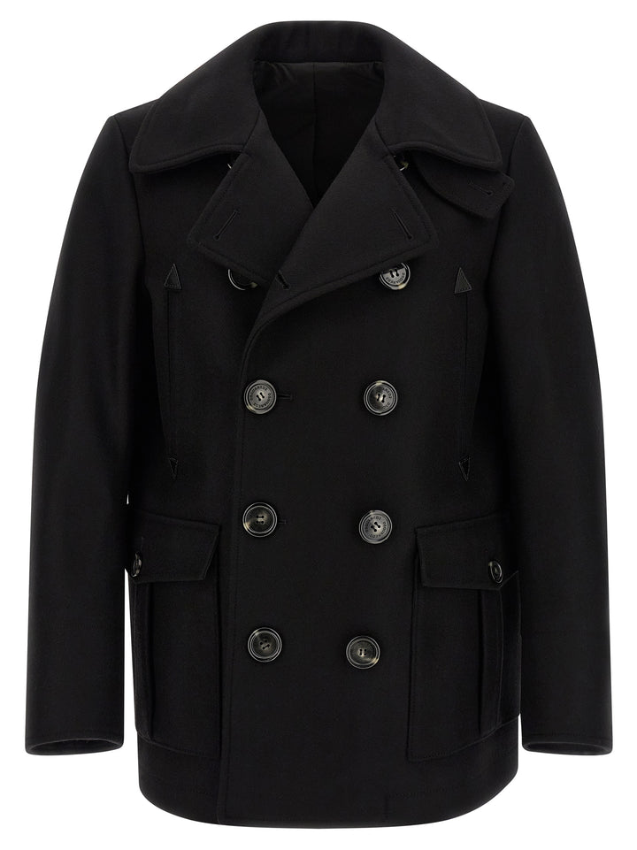 Dsquared² Black Wool Coat