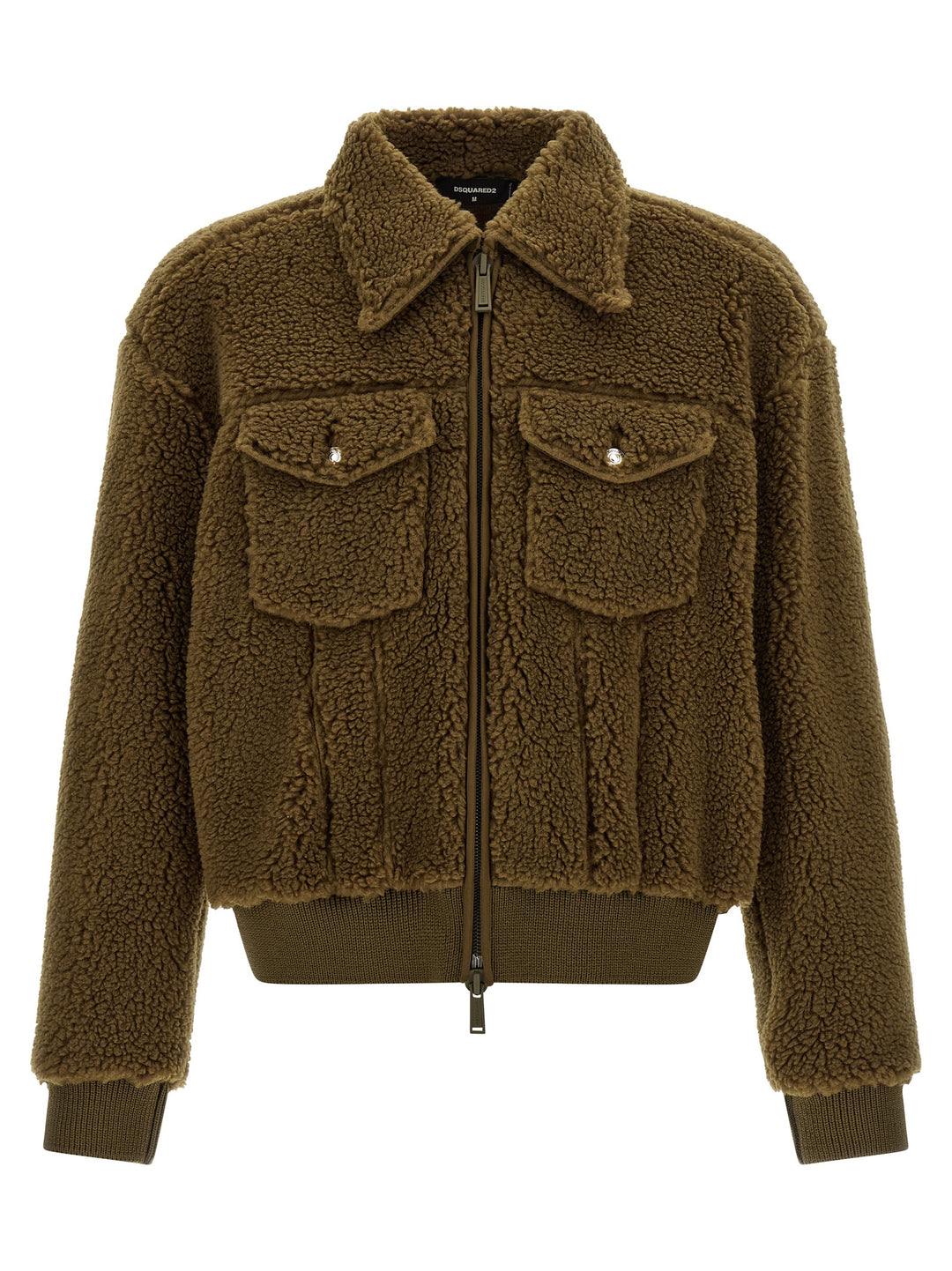 Dsquared² Brown Polyester Full-Length Jacket