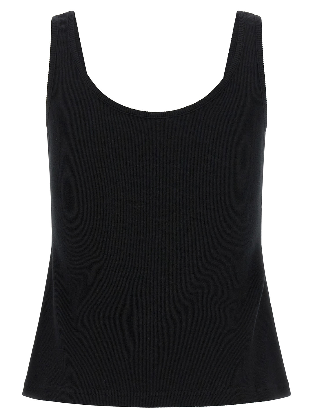 Off-White Black Cotton Tank Tops