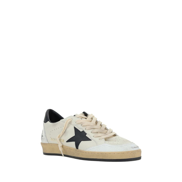 Golden Goose White Calf Leather Bos Taurus Low Top Sneakers