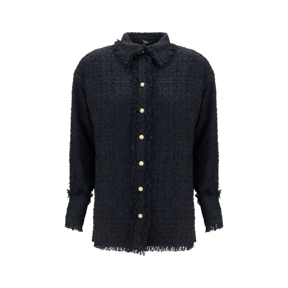 Balmain Black Polyamide Shirt