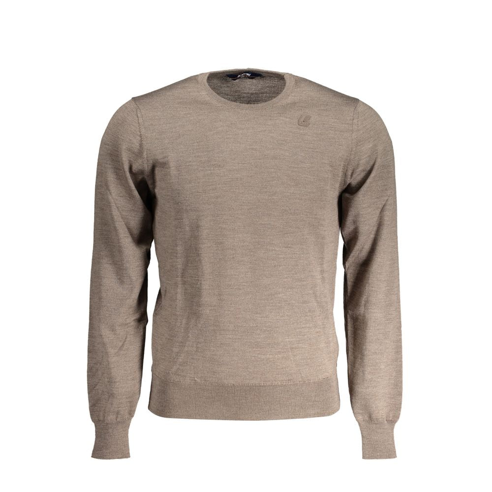 K-WAY Brown Wool Men&