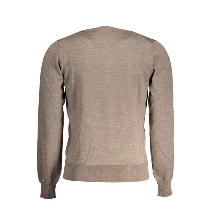 K-WAY Brown Wool Men&
