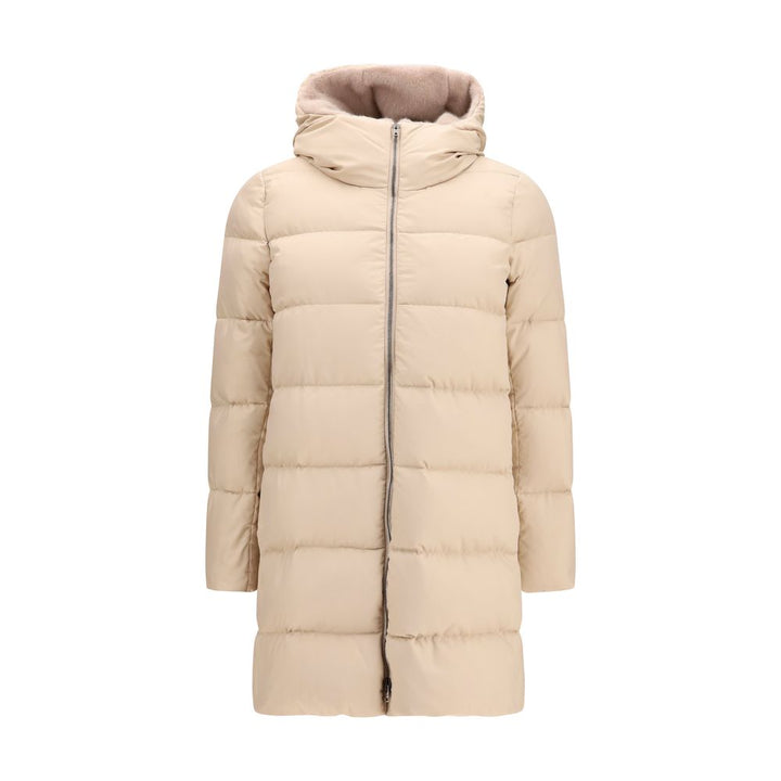 Herno Beige Polyester Full-Length Jacket