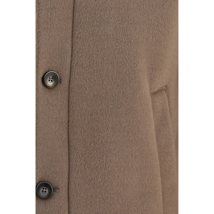 Herno Brown Polyester Full-Length Jacket
