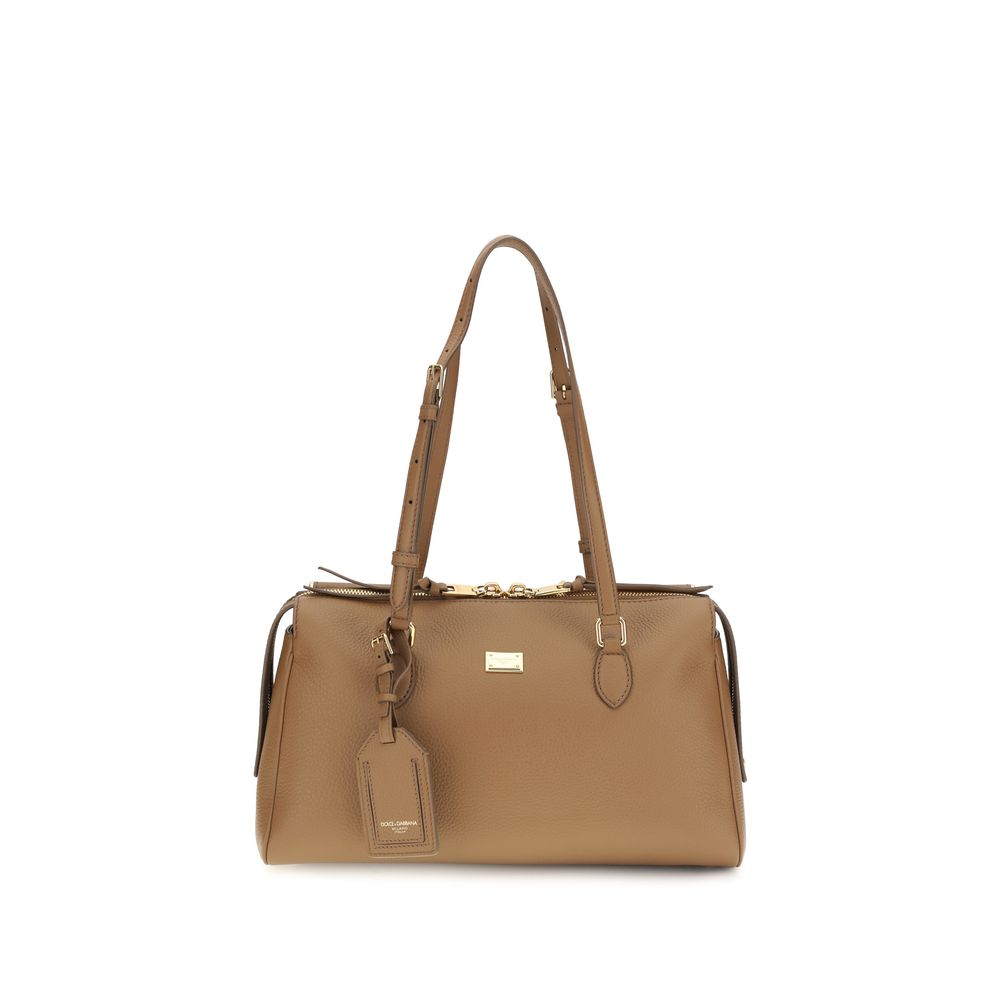 Dolce &amp; Gabbana Beige Calf Leather Bos Taurus Wallet